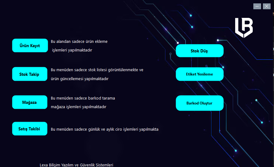 Duru Çanta ve Aksesuar firmasına yaptığımız stok takip ve satış programı